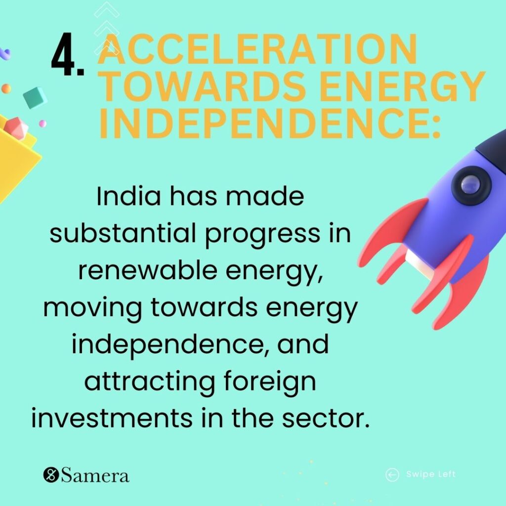 Acceleration Towards Energy Independence