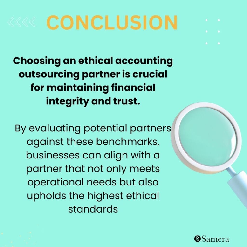 Benchmark for selecting ethical accounting partner